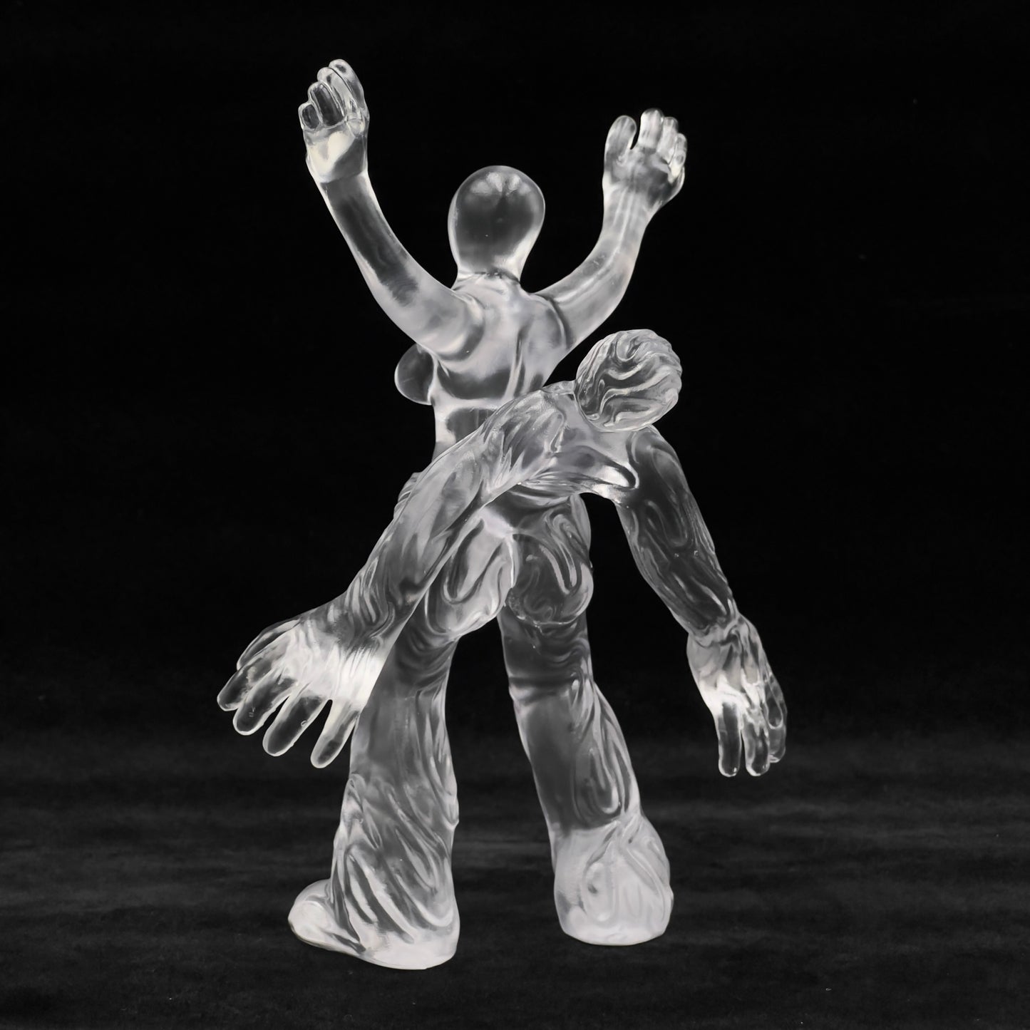 BEN MA "COMING OUT" CLEAR RESIN SCULPTURE