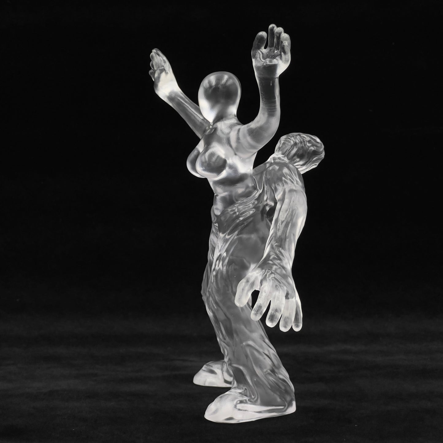 BEN MA "COMING OUT" CLEAR RESIN SCULPTURE