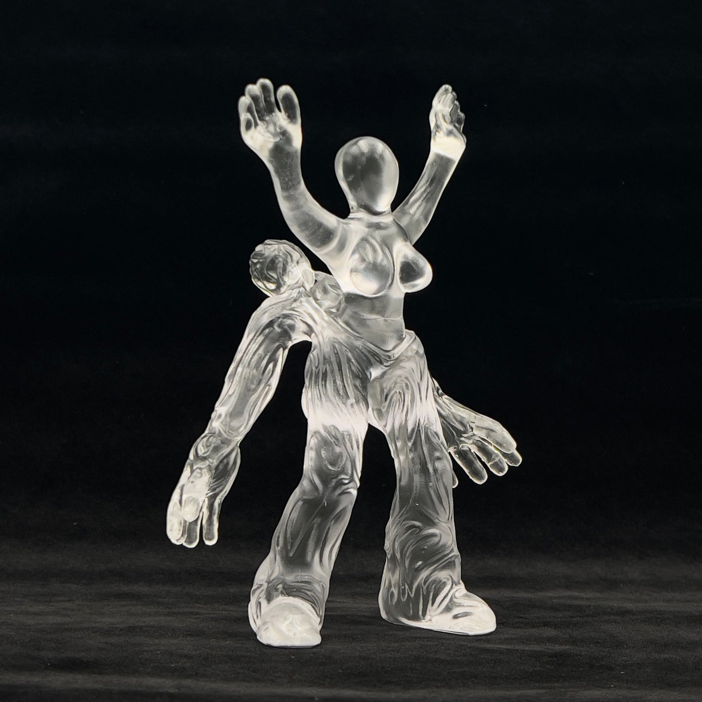 BEN MA "COMING OUT" CLEAR RESIN SCULPTURE