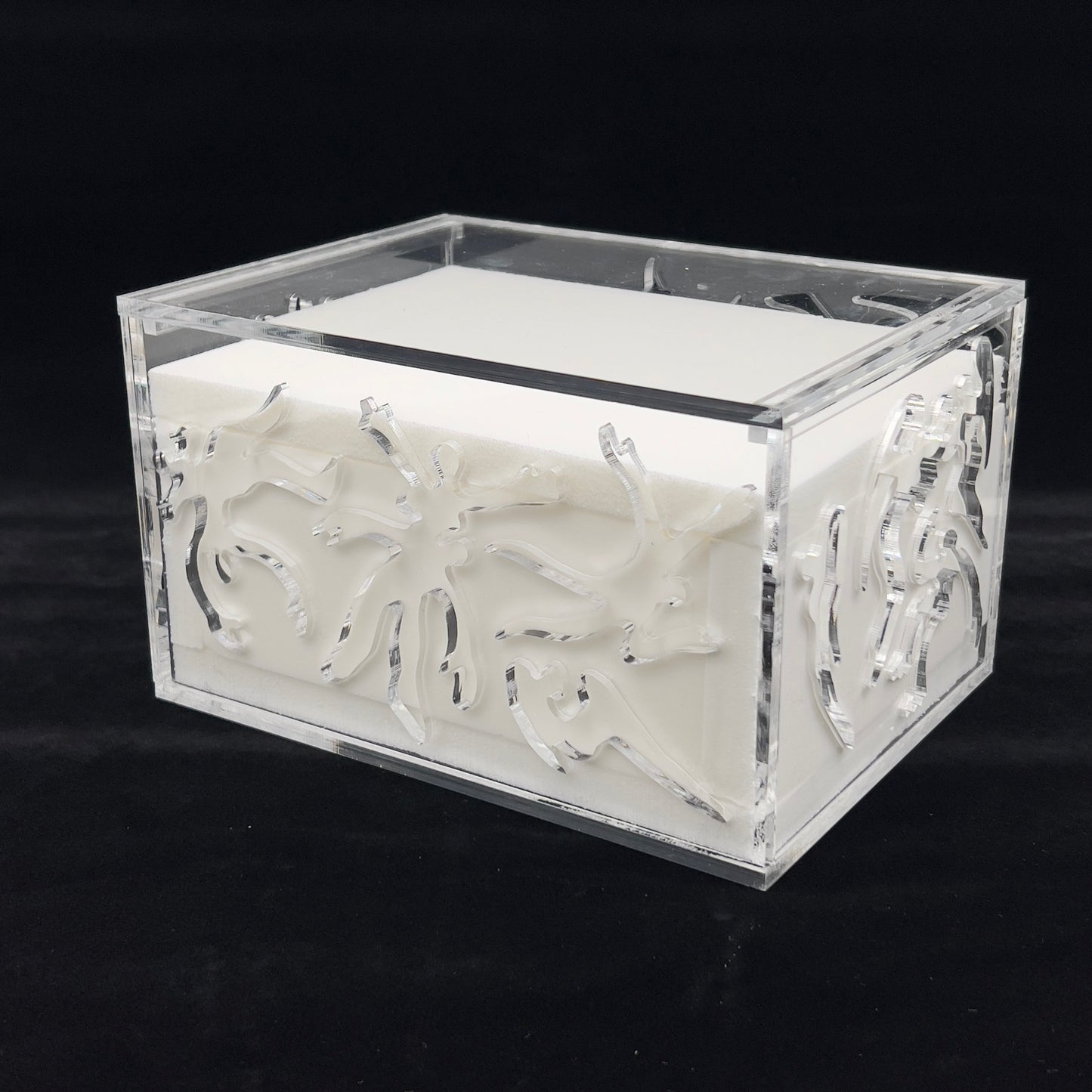 BEN MA "COMING OUT" CLEAR RESIN SCULPTURE